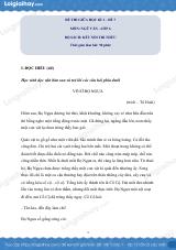 Đề thi giữa kì 1 Văn 6 Kết nối tri thức - Đề số 7
